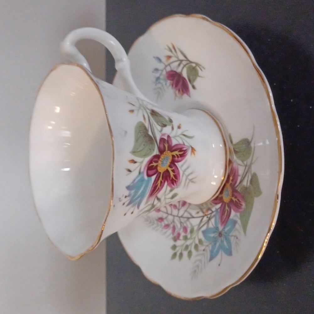 Antique Finest Bone China Royal Imperial Teacup and saucer
